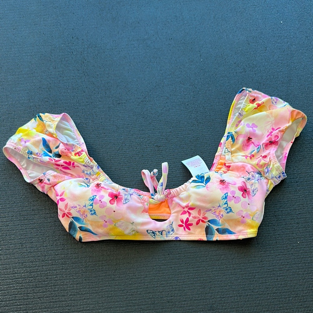 💜5 for $25 No Boundaries Floral Bikini - Pink and Orange